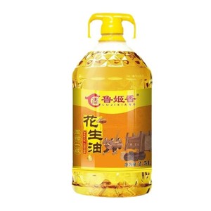 鲁姬香 食用油 一级压榨花生油2.5L桶装 【海南和偏远地区不包邮】